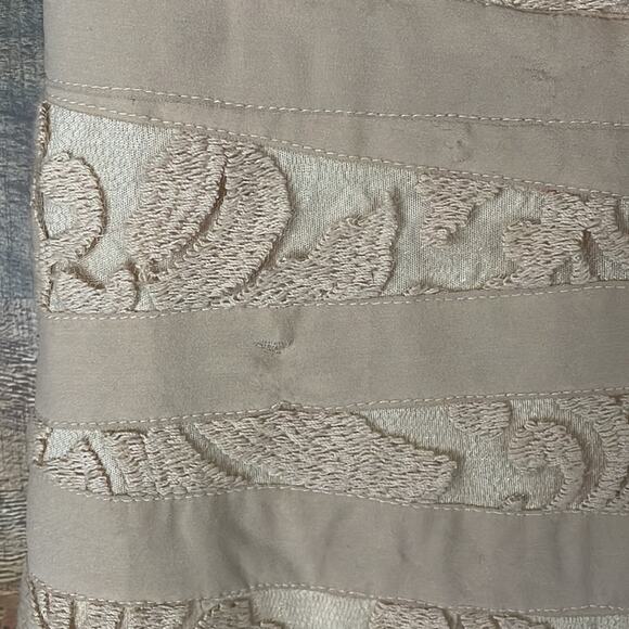 Tadashi Shoji Primrose Embroidered Lace Sheath Cocktail Dress Ivory Nude Size 6 - Picture 5 of 15